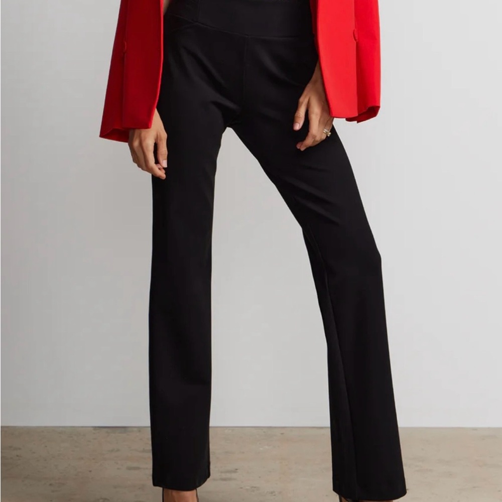 Polished black tailored Ponté pants - New York & Company,